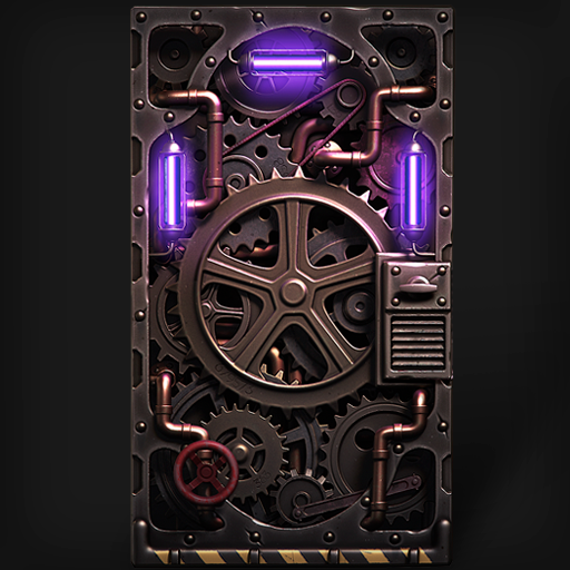 Sheet Metal Door | Gear Mechanism (Glow)
