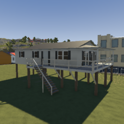 1970s prefab 2 bedroom stilt house (unfurnished)