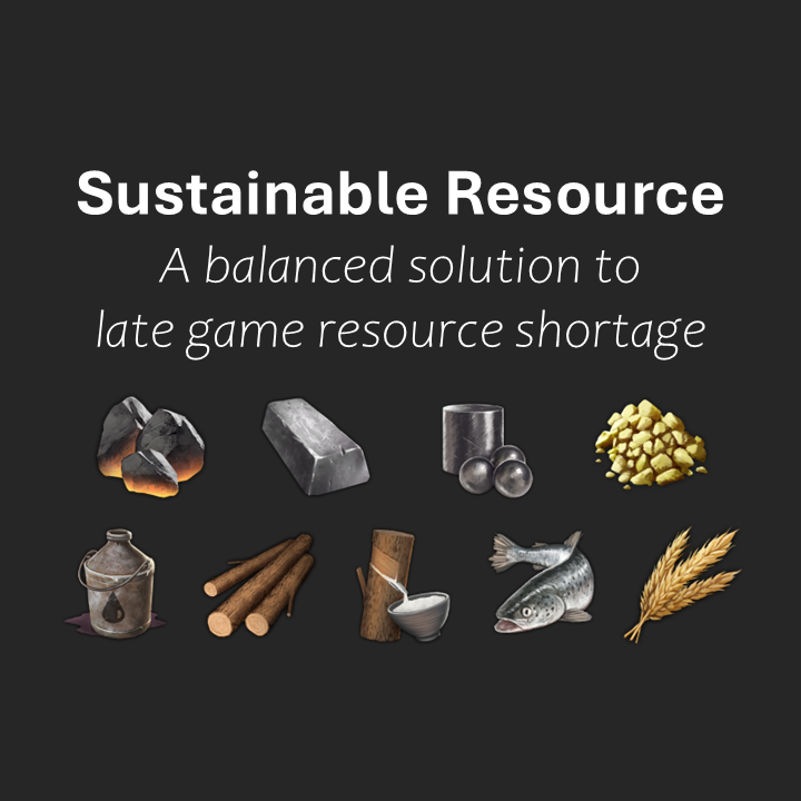 Sustainable Resources no market neeeded