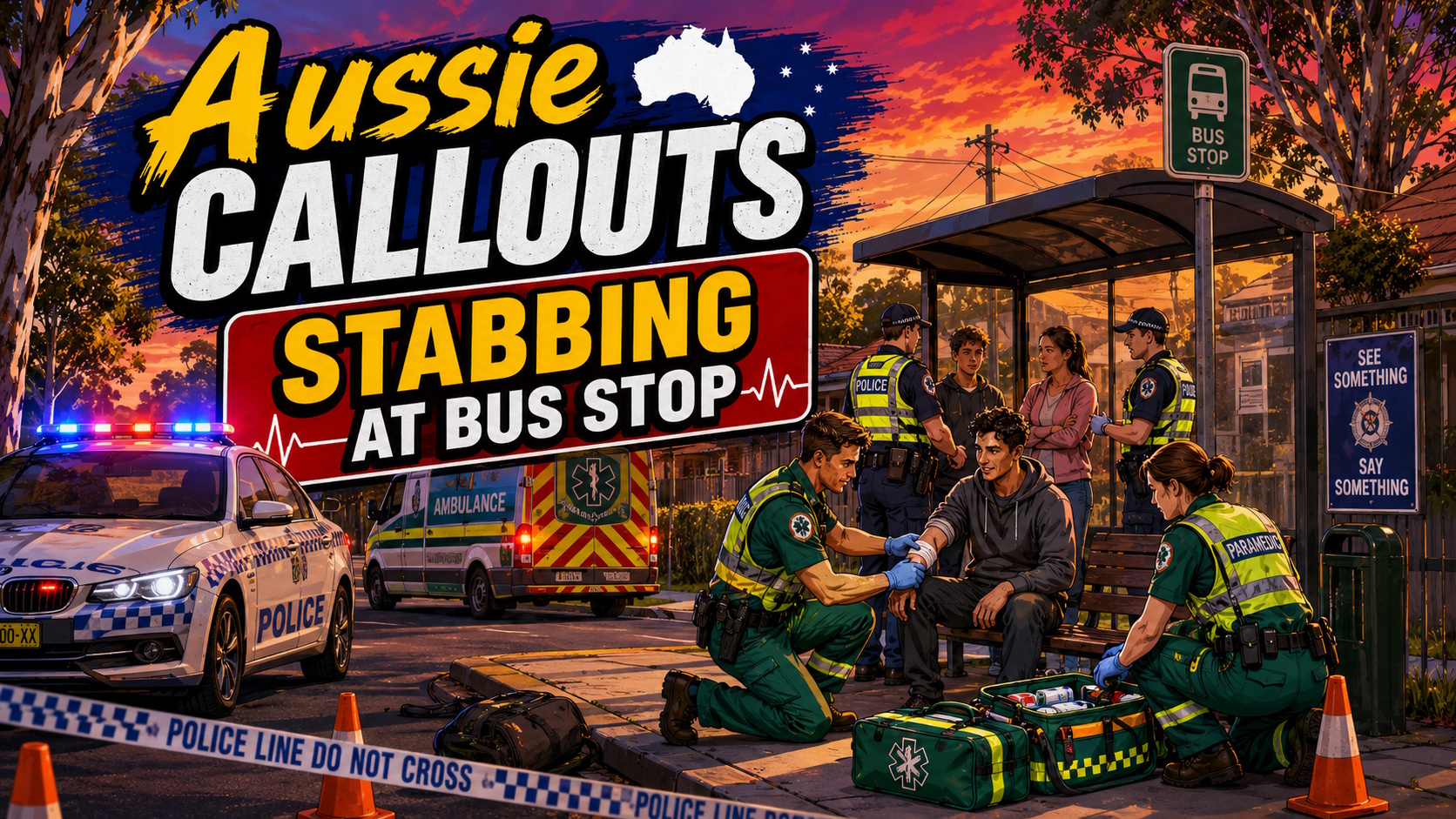 Aussie Callouts - Stabbing at bus stop