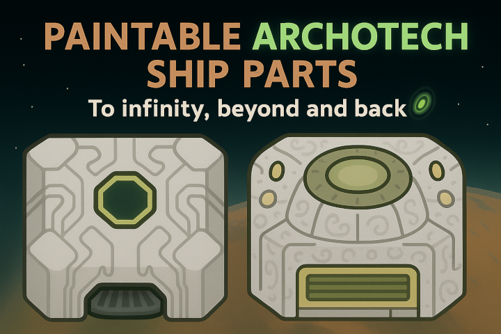 Paintable archotech ship parts