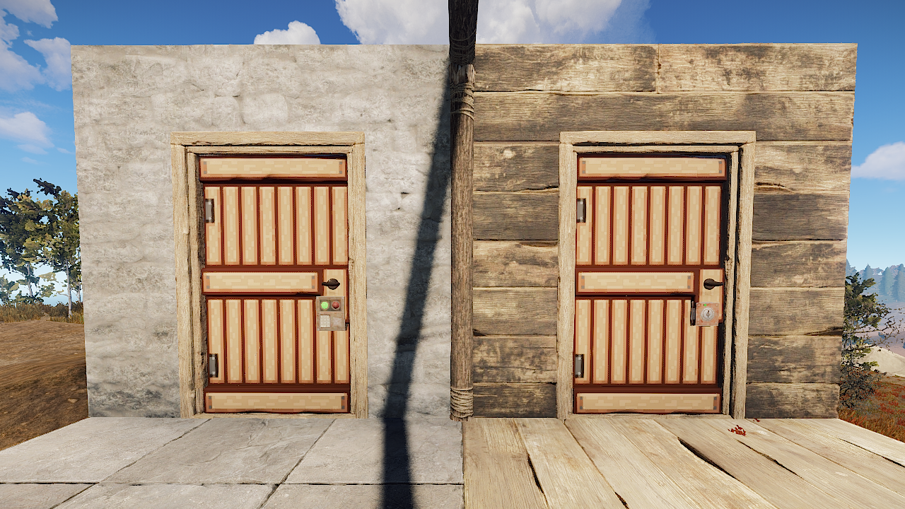 Pixel Wooden Door