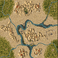 4 Oasis arround a River