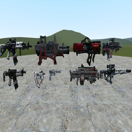 GFL URNC weapons props