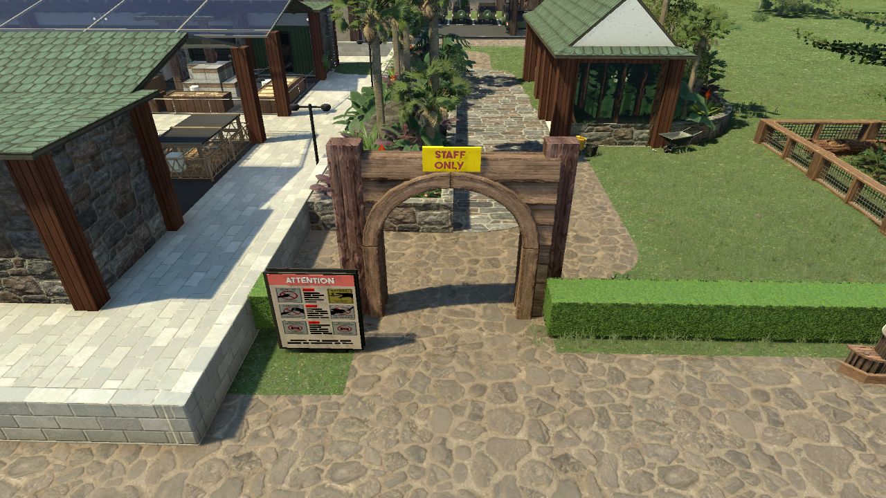 Staff Only rustic Gate