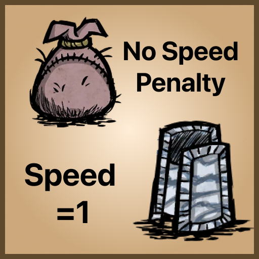 No Speed Penalty - Marble & Piggy – Don't Starve Together Mod