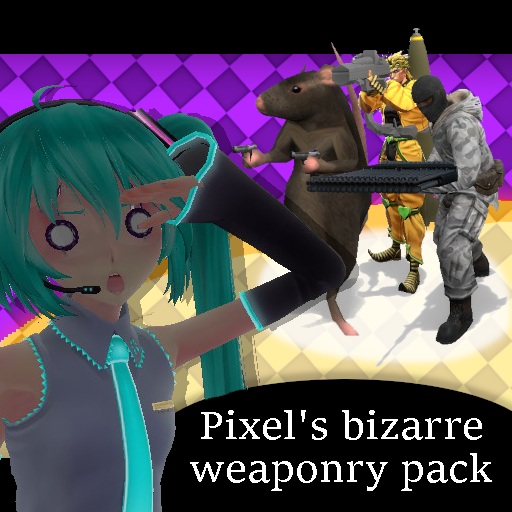 Pixel's bizarre weaponry pack