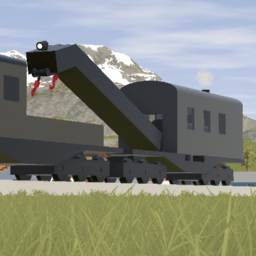 Generic American Steam Crane + Works Car