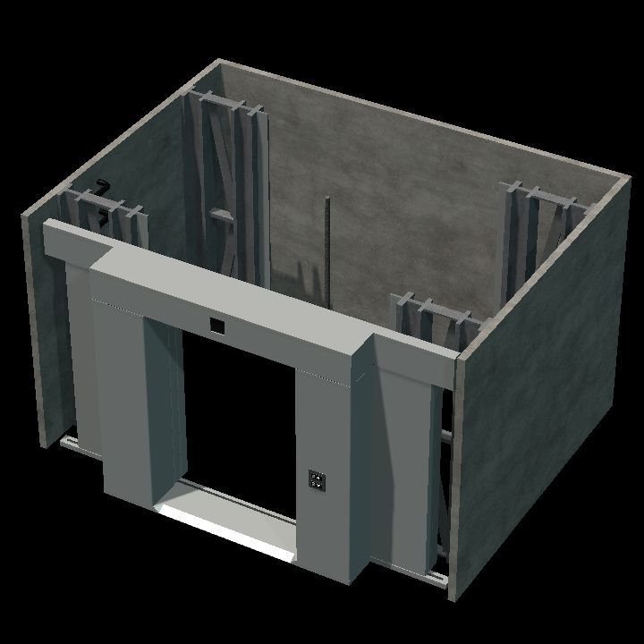 Elevator open-no-cabin-cable