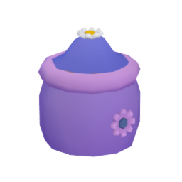Flower cookie jar