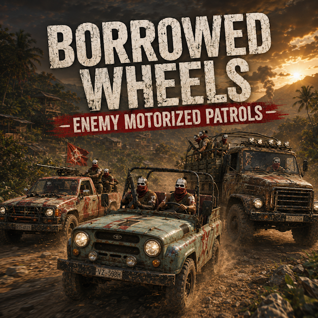 Borrowed Wheels - Enemy Motorized Patrols