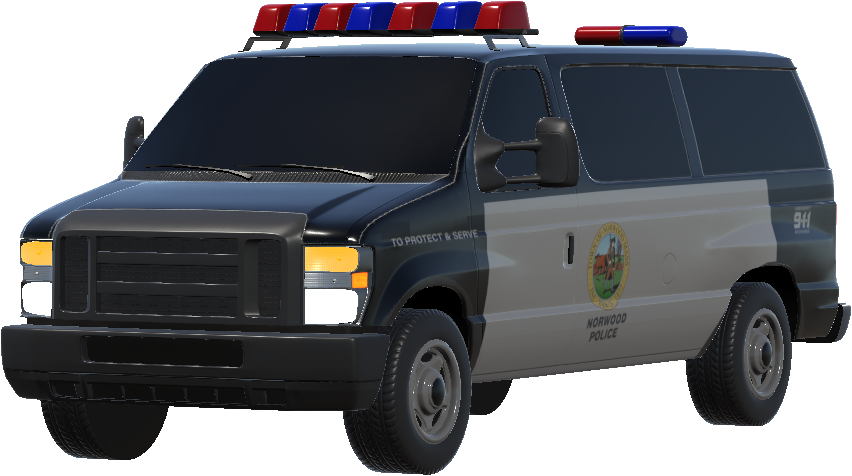 Norwood Police Van