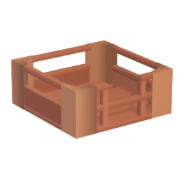 Square Crate - open front