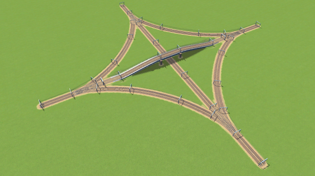 Train Intersection, 4-way