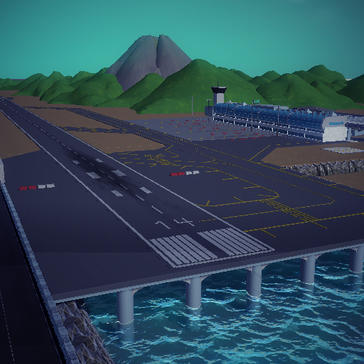 High detailed Island Airport