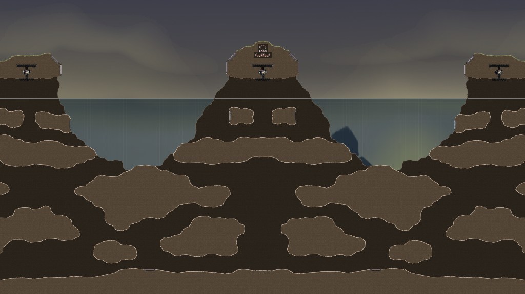 Three islands and ships