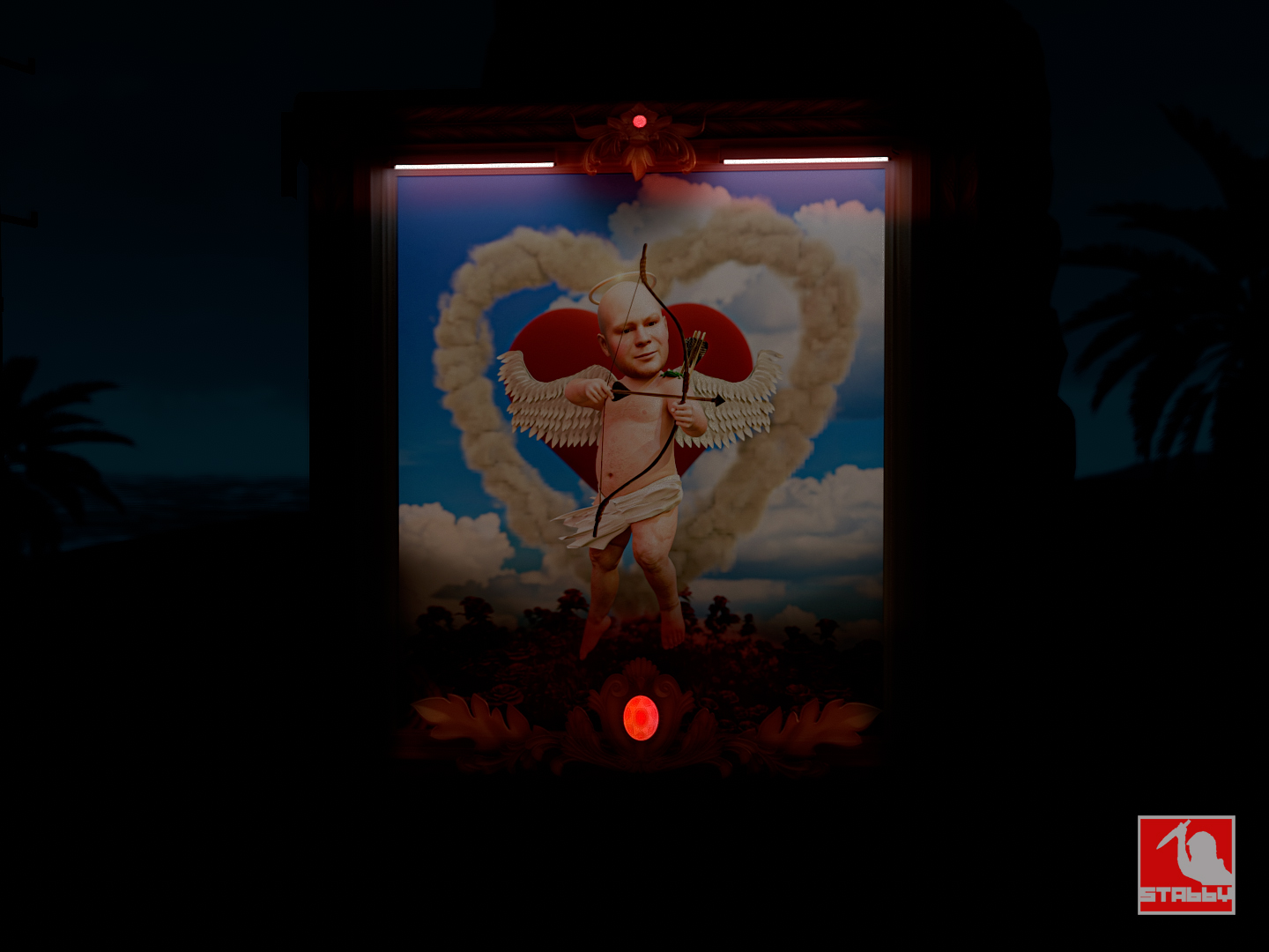 Cupid's Arrow Garage Door thumbnail 5
