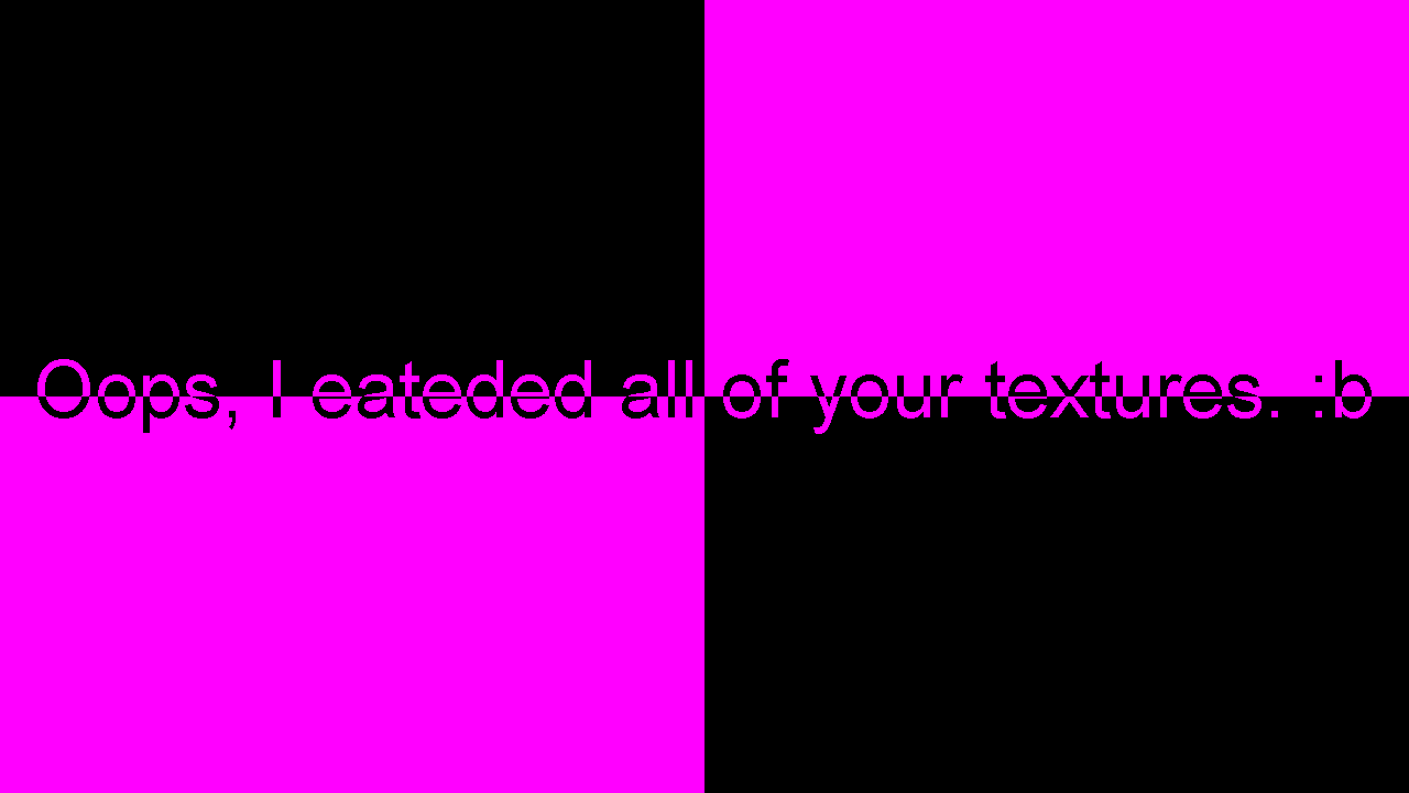 Missing Texture Cat DMS