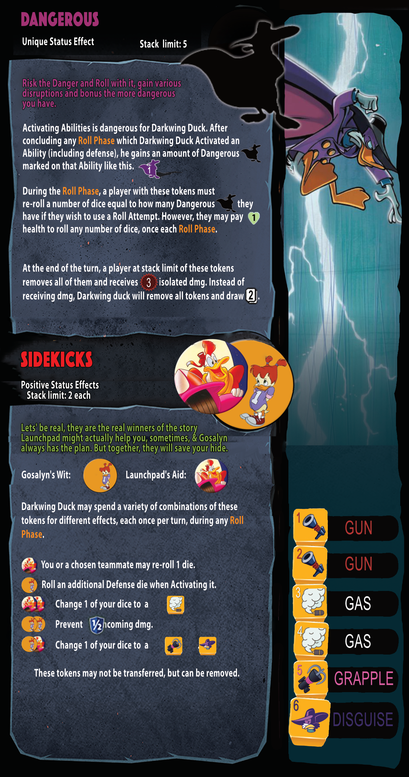 Darkwing Duck: Dice Throne Homebrew. Lightly tested