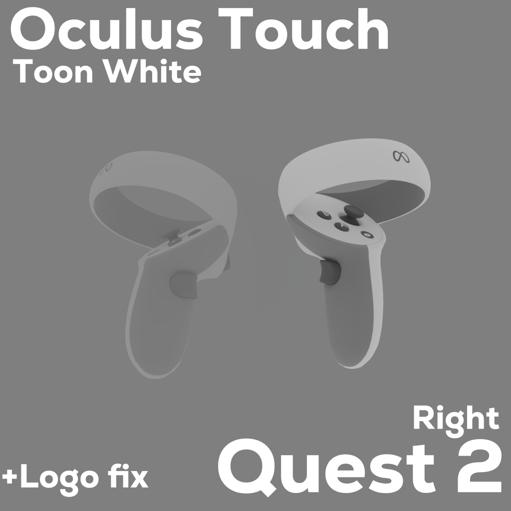Toon White Quest 2 controllers (Right) preview