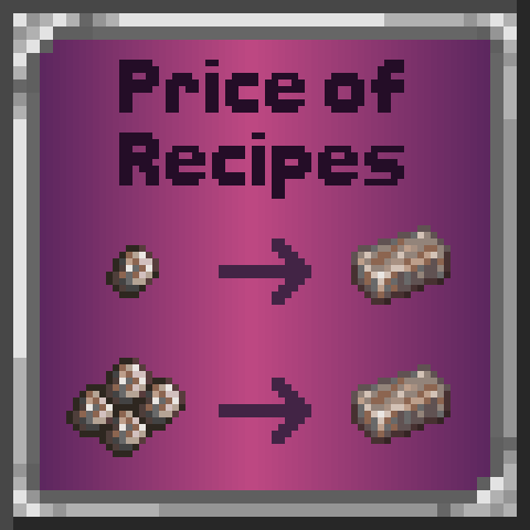 Price of Recipes – tModLoader Mod