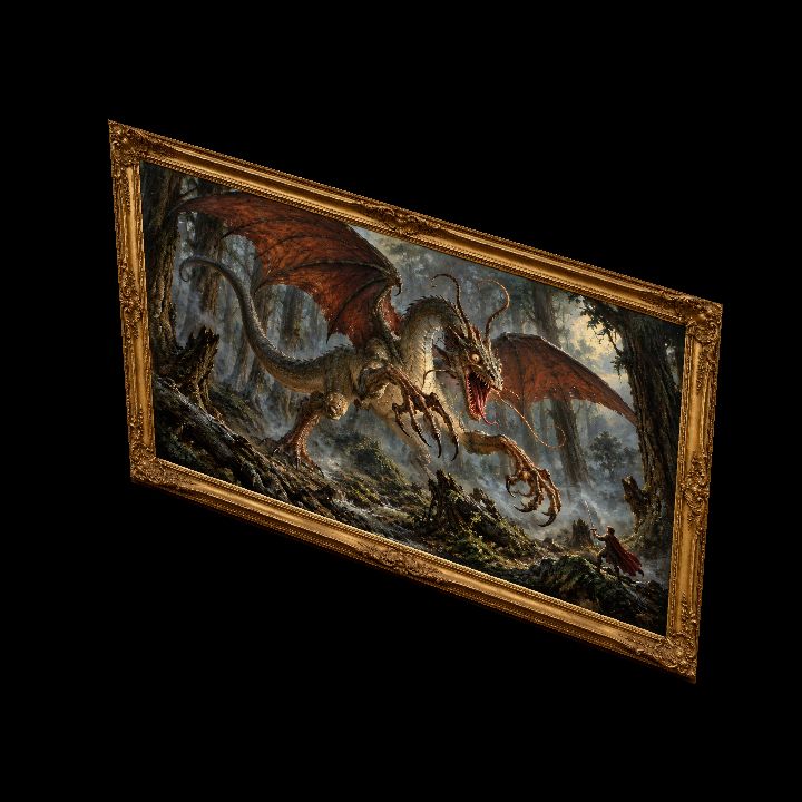 Painting, The Jaberwock {2D}