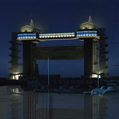 Numazu  Water Gate light