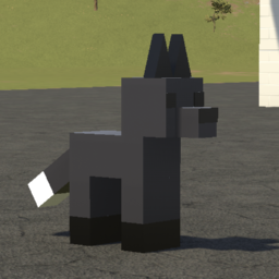 Blocky Animals - Silver Fox