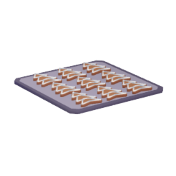 Tray of Gingerbread Cookies Trees