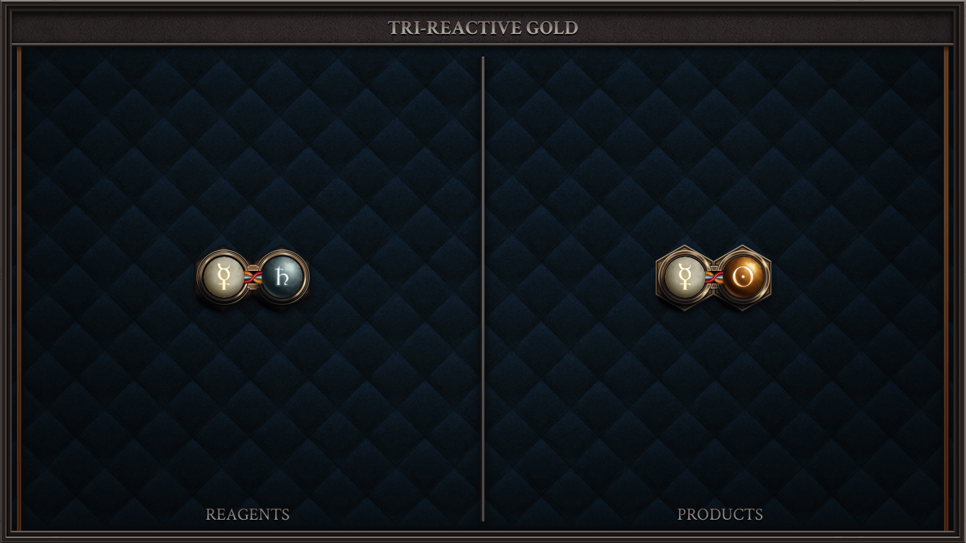 Tri-Reactive Gold