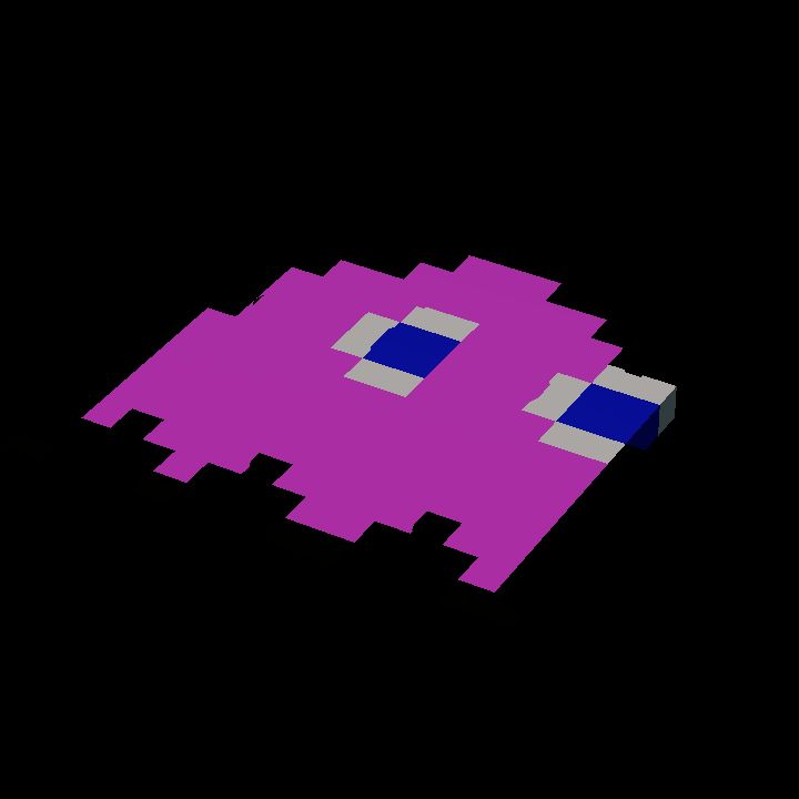 Pacman ghost pink