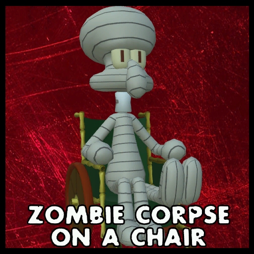 Broken Squidward (Zombie on a chair prop)