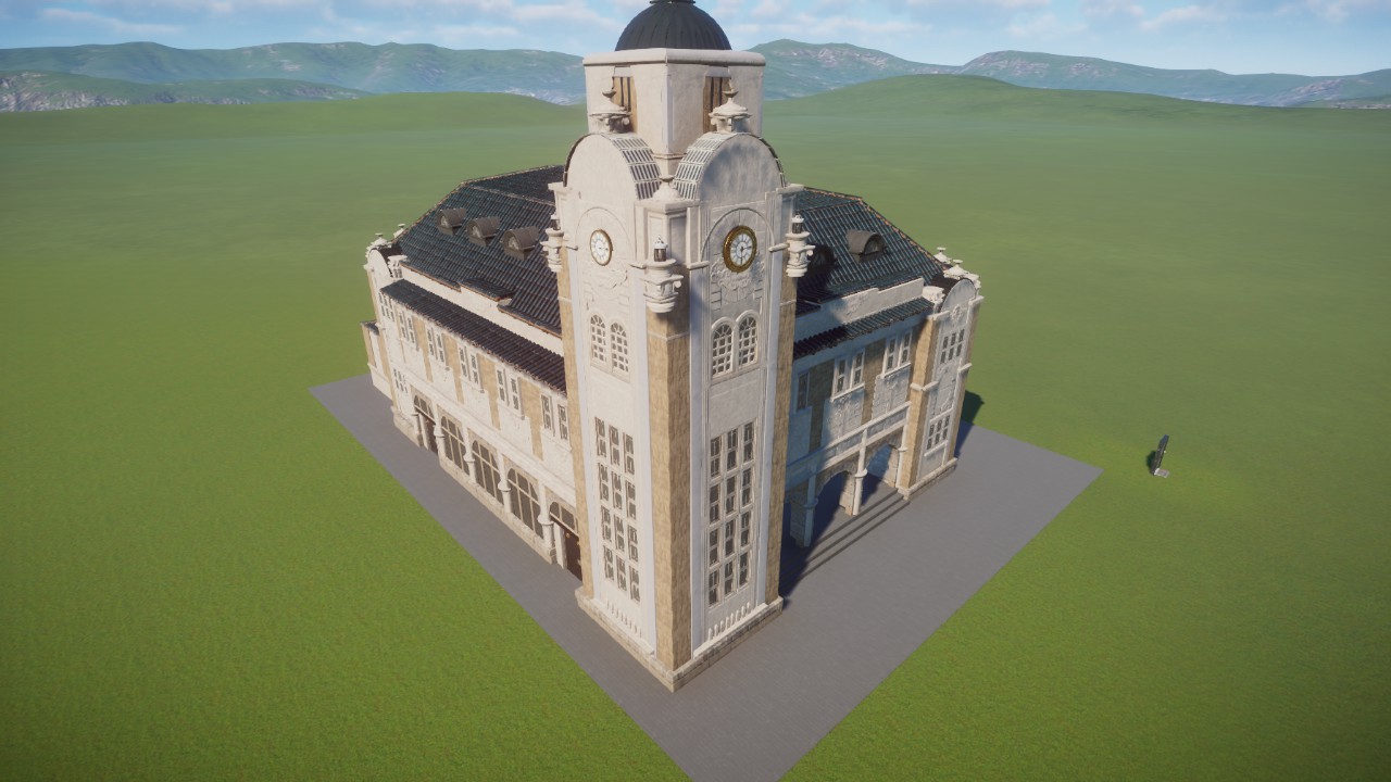 1800 Themed Clock Building