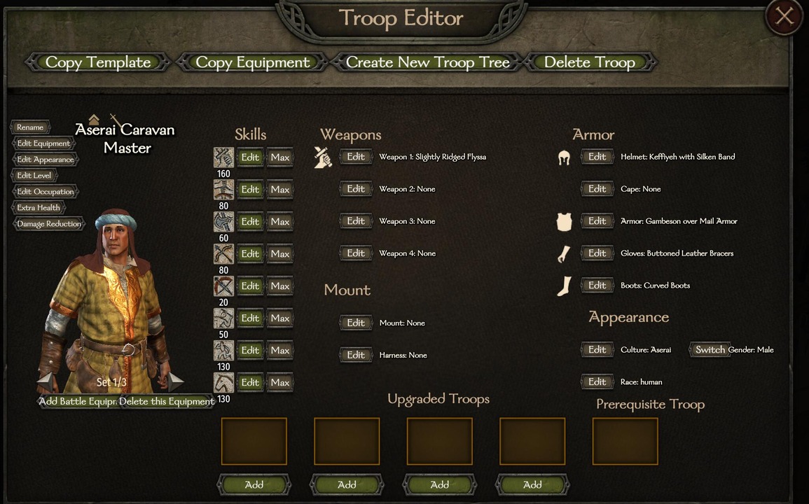 Troop Editor [Supports Game Version 1.4.5] [Supports War Sails DLC]