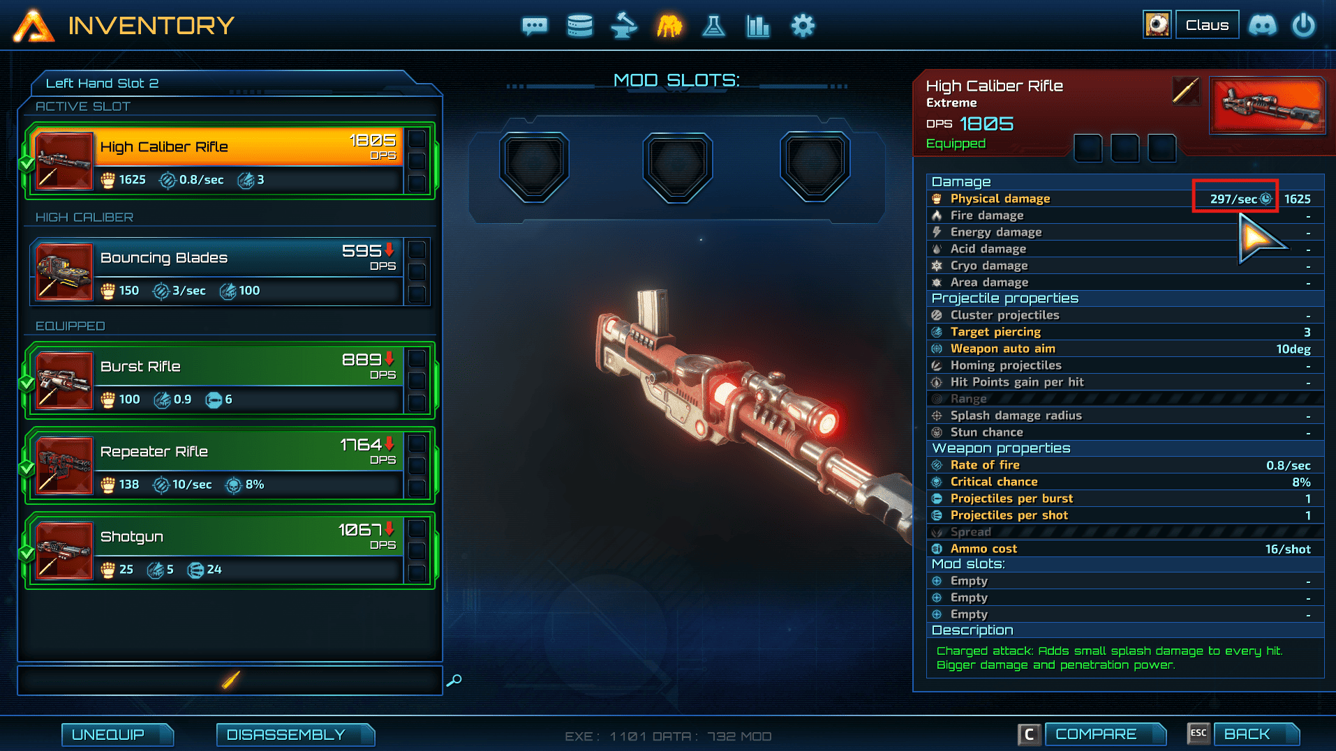 High Caliber DOT Enable (Entity Patcher)