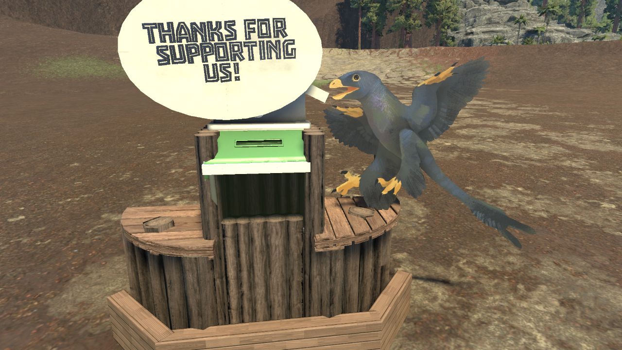 Microraptor "Thank You" Donation Box