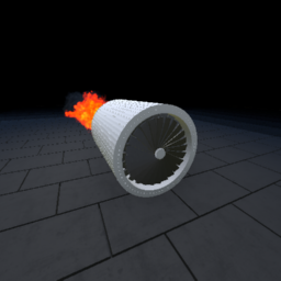 Hyper Realistic System Plane jet engine