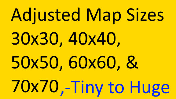 New Map Sizes