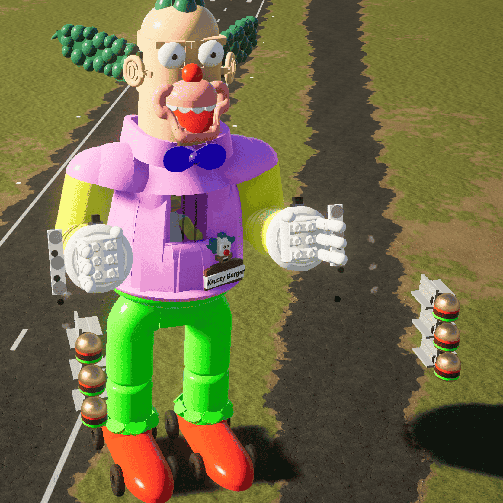 Krusty Clown Simpsons robot
