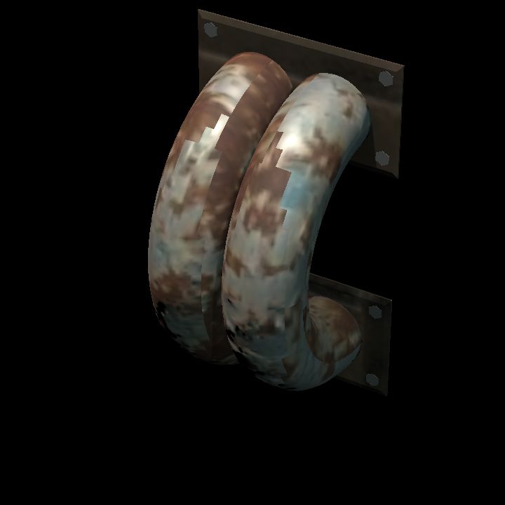 Wall pipes F - double