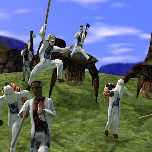 crack-life anniversary: xen forest scientists SNPCs
