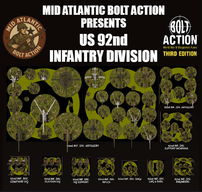 Mid Atlantic Bolt Action US 92nd Infantry Division