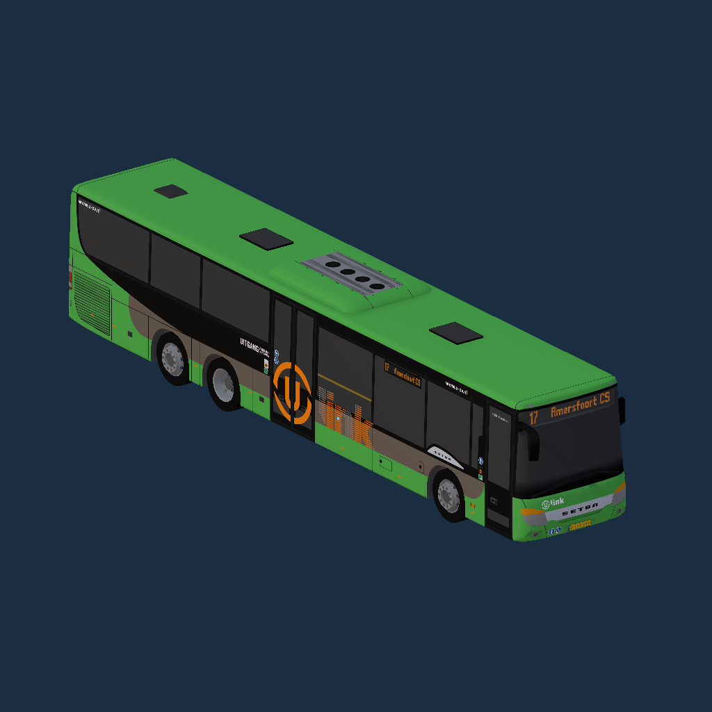 Setra S 418 LE U-OV Ulink (Groen-Oranje)