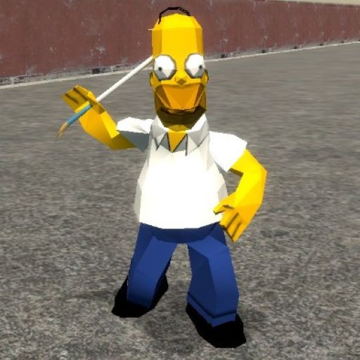 Homer Simpson Player Model & NPCs (Unused Model)