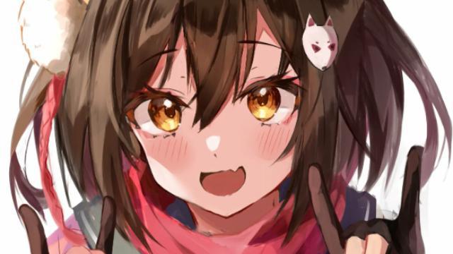 R-18 Kuda Izuna (Blue Archive)  animated Glow Adrenaline