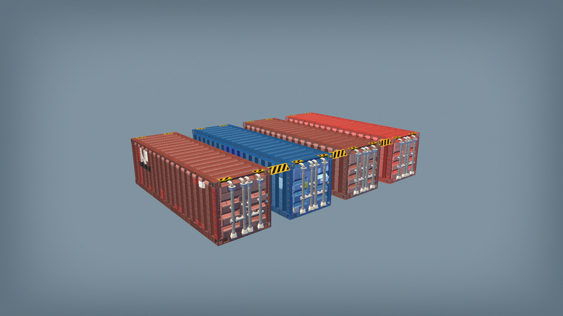 Cargo Shipping Containers Pack 30ft / 9m (Openable)