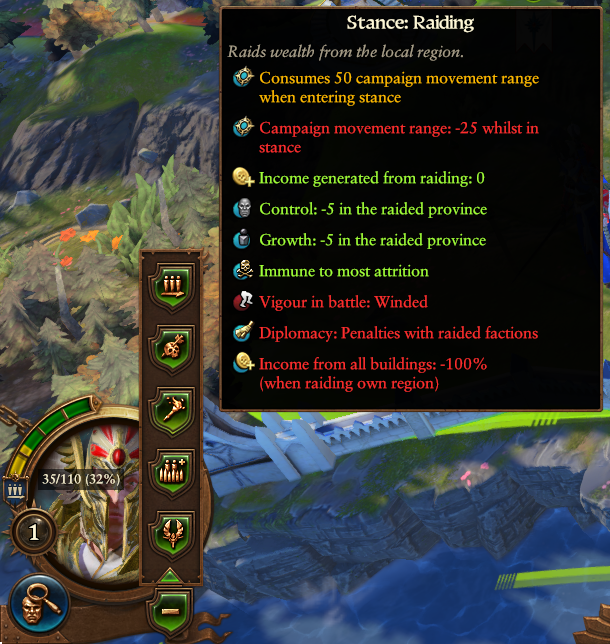 Raiding stance for the High Elves