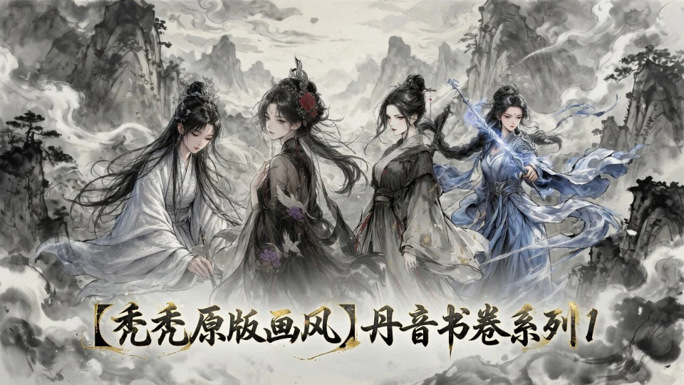 【秃秃原版画风】丹音书卷系列1（4*女立绘+NPC+战斗小人）