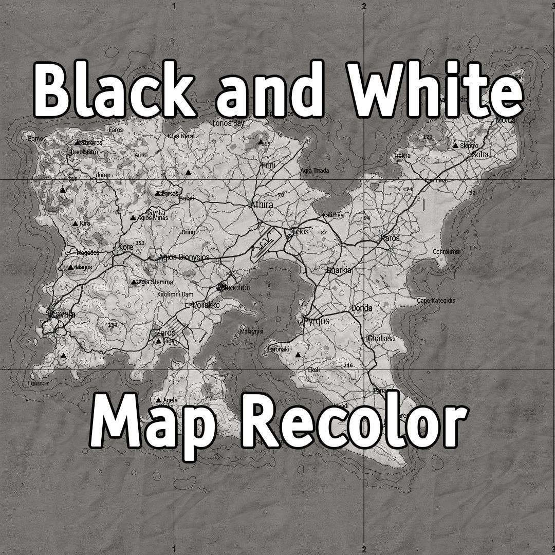Black and White Map Recolor