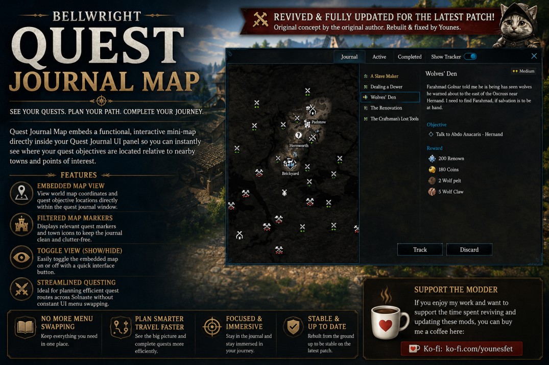 Quest Journal Map